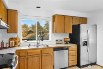 All stainless steel appliances.