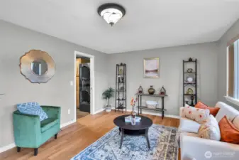 Enough room for large TV and Sectionals!