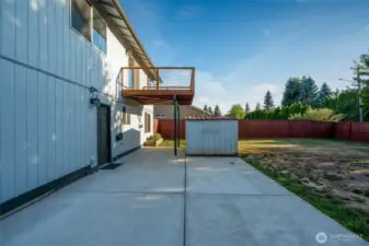 Step onto the new back deck overlooking a fully fenced backyard, perfect for entertaining, play, or gardening.