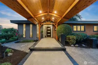 Custom Cedar Gable, main entry