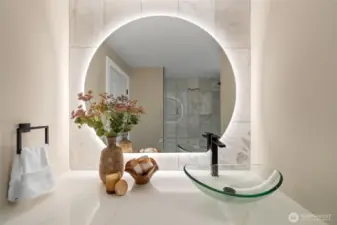 Main, Full bathroom with custom bathroom