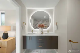 Master Double Floating Vanity