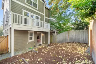 Low maintenance backyard
