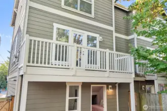 Recently painted balcony