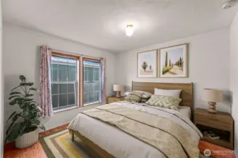 Guest bedroom (virtually staged)