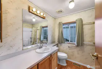 Hallway bathroom