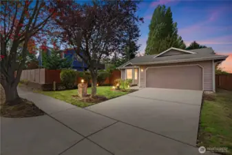 Plenty of off street parking and a two car garage