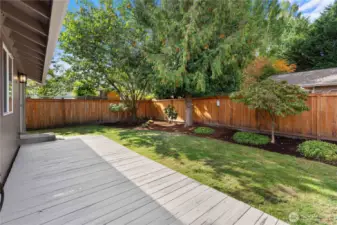 Nice and level!  Just perfect and fully fenced