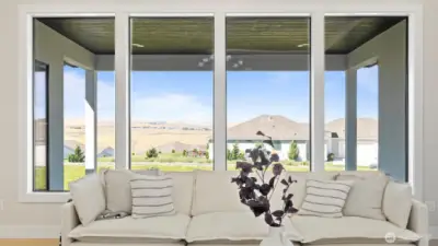 View out great room windows