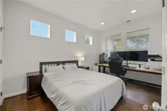 Main floor bedroom offers an attached ¾ bathroom - ideal for guests or multi generational living!