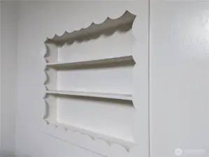 Cutest kitchen shelving!