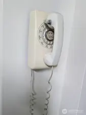 Non-working but cute "retro" phone in the kitchen!