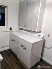Washer and dryer stay!