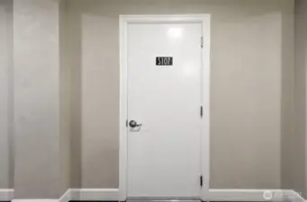 Large storage room right across the hall.