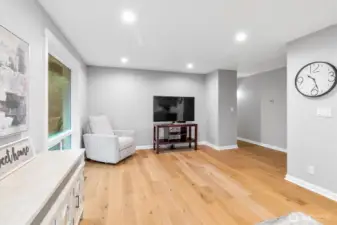 Family room off dining area.