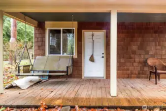 Porch of detach outbuilding.