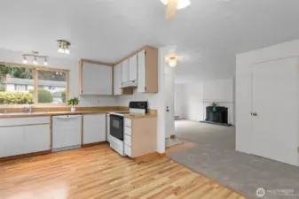 Just LOOK!  This GEM may be 1/2 century old, but like all Generation Xers......Just look how she shines!  We took pictures at approximately 12:30 pm on an overcast day and this area still was so well-lit, even without the lights on!