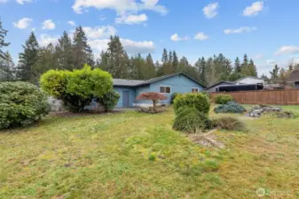 Must see this huge yard in person and understand the recent code changes to really appreciate what this can be in the forseeable future.