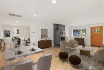 Dining room - virtually staged