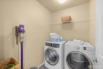 Upper level utility room.