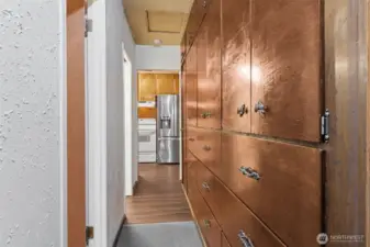 So much cabinet (and large storage) spaces in this home!