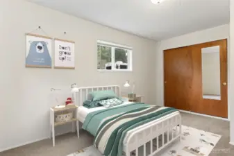 Bedroom3 virtually staged.