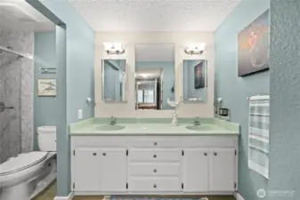 Updated primary bathroom