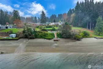 Private neighborhood beach