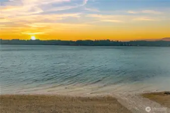 Private neighborhood beach