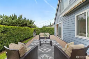 West-facing Oversized deck off formal dining/living room, great for entertaining and soaking in the sun!
