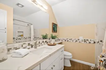 Updated master bathroom