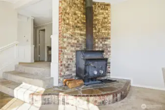 Wood stove to warm up the house