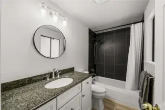 Remodeled 3/4 primary bath