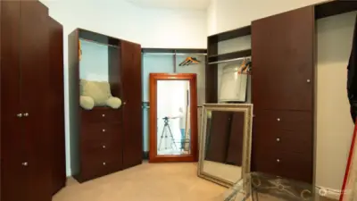 Master Bedroom Walk-in Closet with Calfiornia Closets