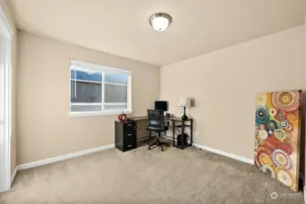 4th bedroom/office with closet!