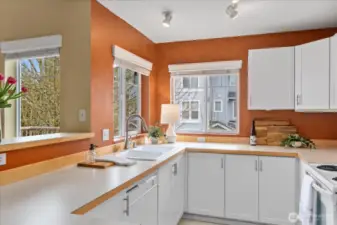 Kitchen also features great counter space.