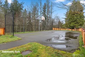 Neighborhood sport court.