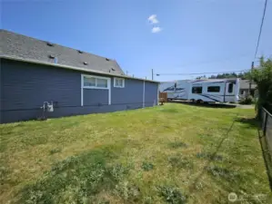 Large flat yard