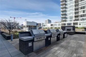 7th Floor Terrace Barbeque area