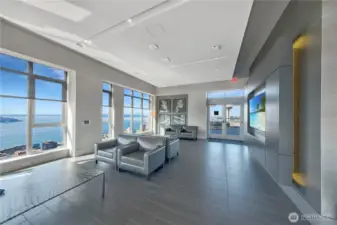 Community Lounge area on 41st floor