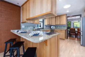 Kitchen was remodeled with granite in 2015