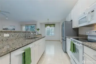 Plenty of counter space for food prep