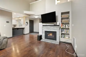 Enjoy the gas fireplace on those cool Fall and Winter nights