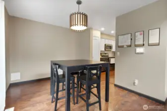The white door in the back is your own pantry.