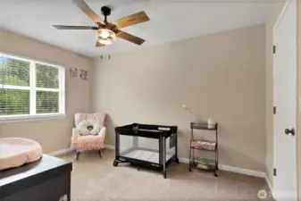 One of two nice sized secondary bedrooms