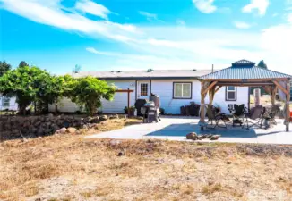 Backyard patio just waiting for BBQ fun!