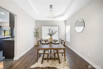 Formal Dining Room, and kitchen entrance is to the left.