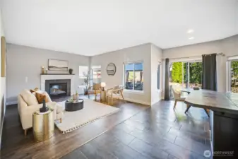 The Family Room & the Kitchen make a Great Room of sorts with their Open-Concept layout. The flow even extends to the outdoor living area with the 2 decks, a patio, and a gazebo. Entertain in & out year round.