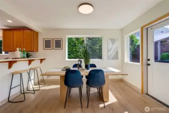 Breakfast bar for extra eating space
