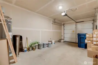 Attached single car garage